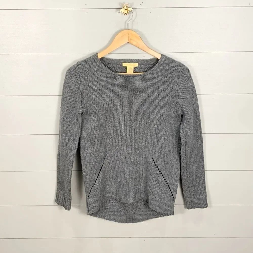 Catherine Malandrino wool and cashmere grey long sleeved sweater size XS